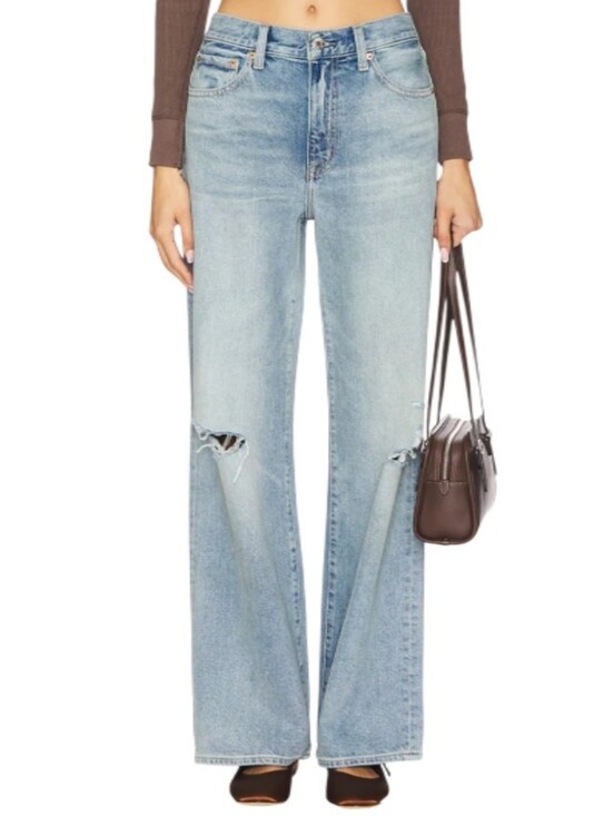 pistola Denim - Pistola Hendrix High-Rise Baggy Distressed Denim Jeans-NWT